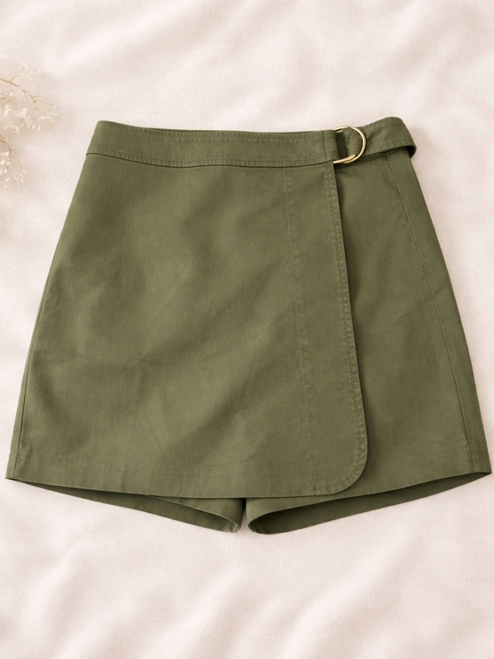 ✨️Ann Taylor Olive Green Skort Size 8 Wrap Style NWOT